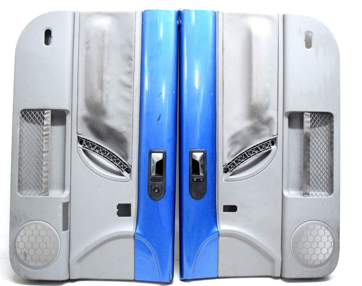 99 00 01 02 03 04 05 06 07 08 09 VW BEETLE DOOR PANEL SET ROYAL BLUE GREY