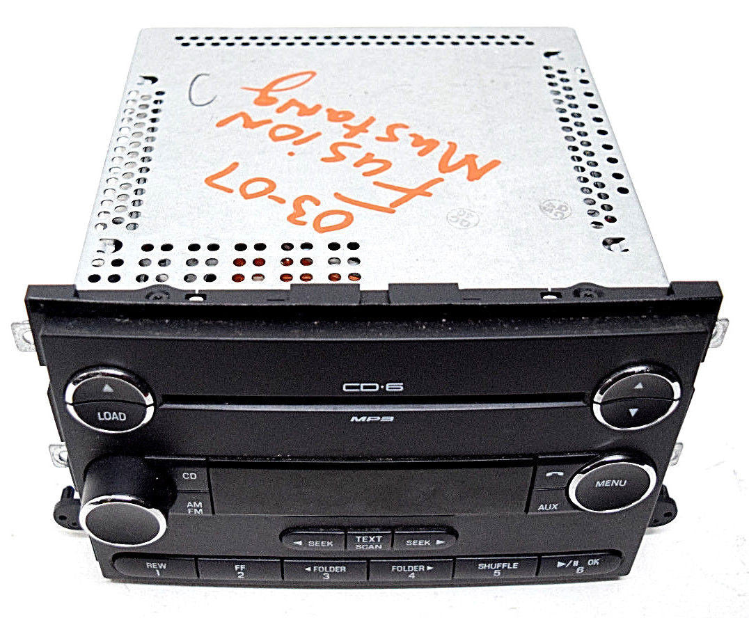 03 04 05 06 07 FORD MUSTANG FUSION 6 DISC CD PLAYER RADIO CHROME