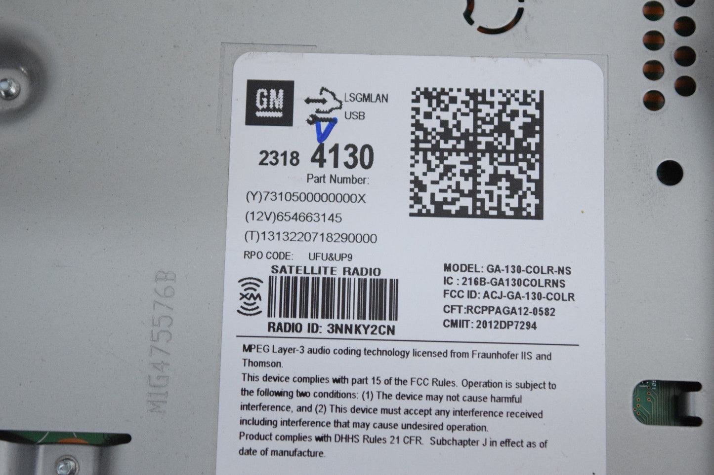 10 11 12 13 14 15 CHEVY CAMARO NAVIGATION MODULE DRIVE BRAIN OEM