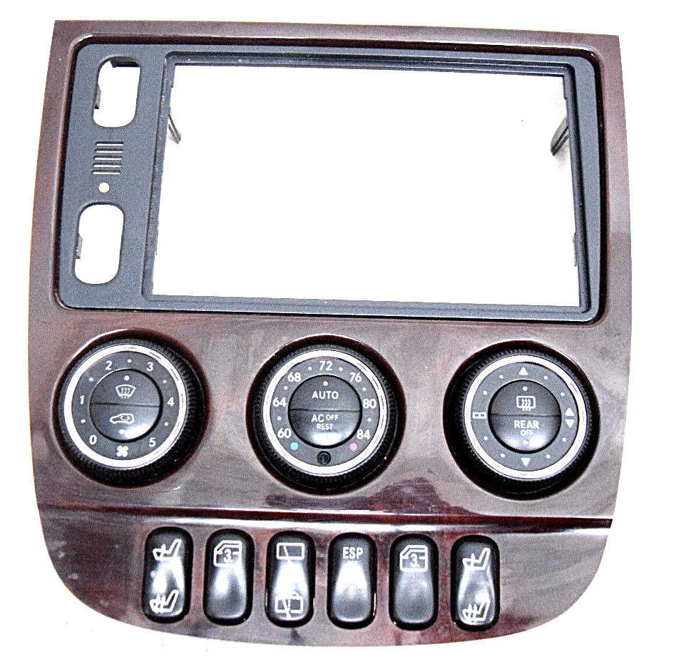 02 03 04 05 MERCEDES ML500 ML350 ML320 ML55 WI63 CLIMATE CONTROL RADIO BEZEL