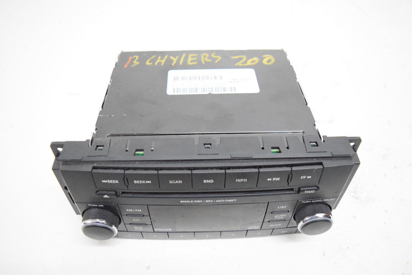 07 08 09 10 CHRYSLER SEBRING RADIO CD PLAYER OEM