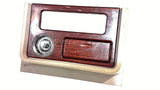 03 04 05 06 CADILLAC ESCALADE DASH CLOCK RADIO BEZEL WOOD GRAIN