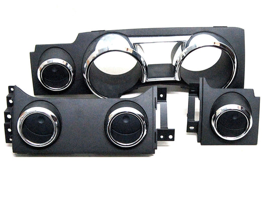 05 06 07 08 09 FORD MUSTANG BLACK CHROME DASH VENTS SPEEDOMETER BEZEL