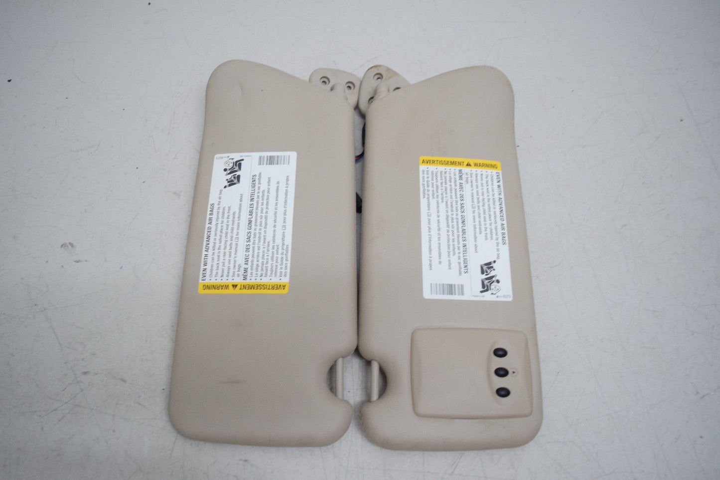 01 02 03 04 05 06 HYUNDAI ELANTRA SUNVISOR SUN VISORS TAN