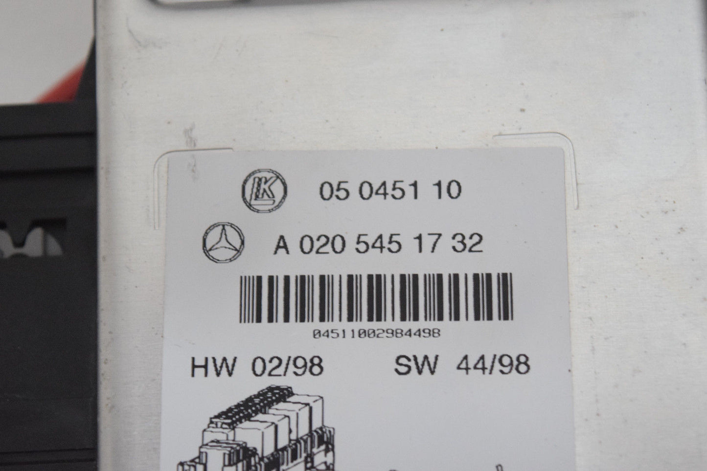 00 01 02 03 04 05 06 MERCEDES S430 S500 SAM RELAY MODULE  FUSEBOX A 020 545 1732