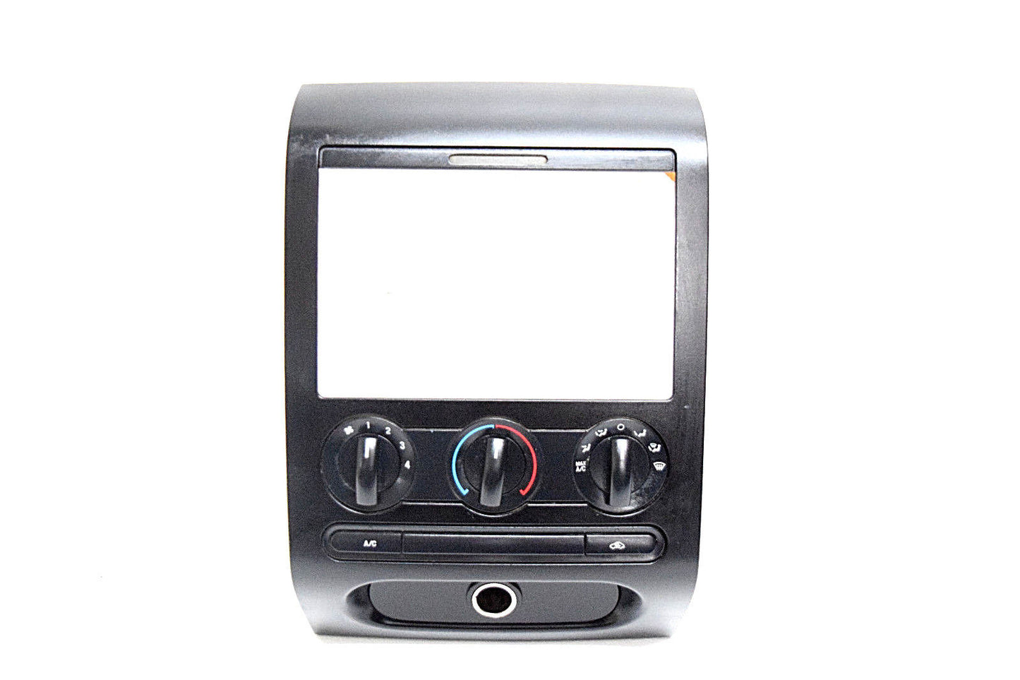 04 05 06 07 08 FORD F-150 F150 CLIMATE CONTROL DOUBLE DIN DASH BEZEL BLACK