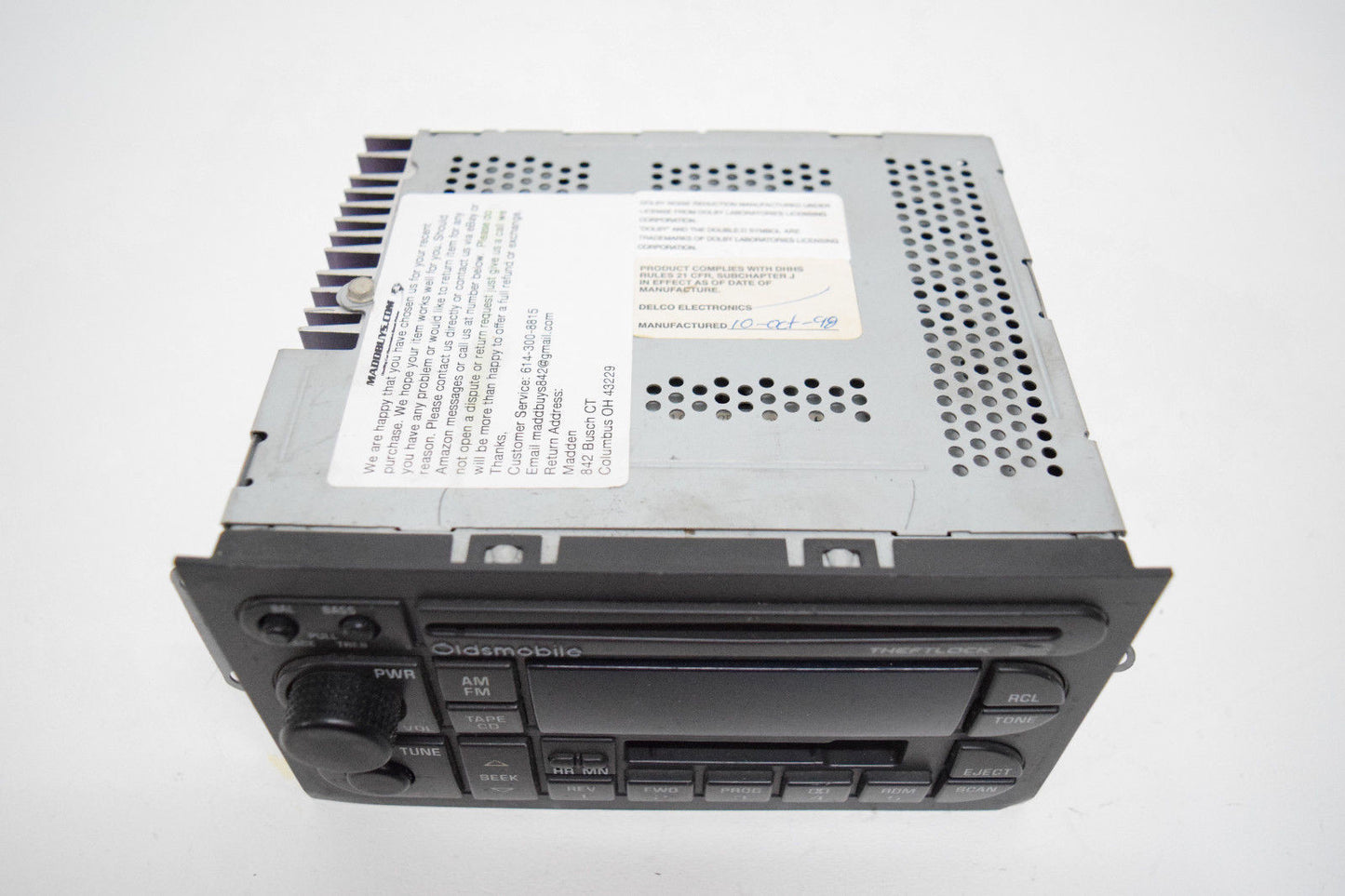 96 97 98 99 00 OLDSMOBILE BRAVADA CUTLASS ACHIEVA RADIO CD PLAYER
