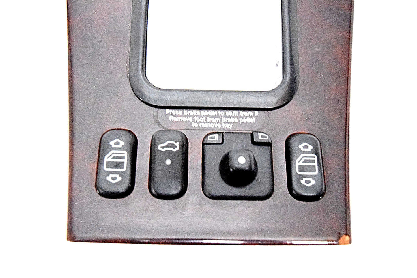 98 99 00 01 02 MERCEDES CLK320 CLK430 GEAR SHIFTER BEZEL WOODGRAIN OEM
