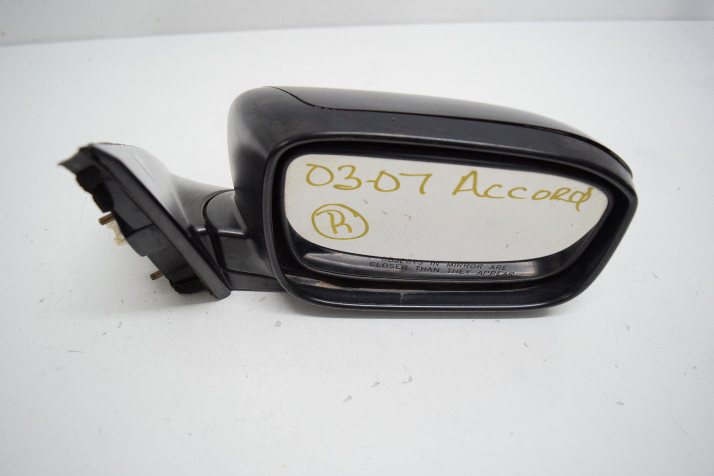 03 04 05 06 07 HONDA ACCORD RIGHT PASSENGER MIRROR BLACK OEM