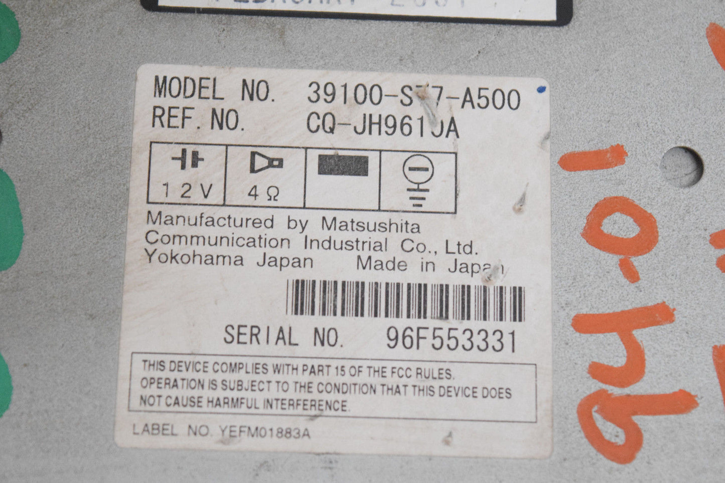 94 95 96 97 98 99 00 01 ACURA INTEGRA RADIO CD PLAYER OEM