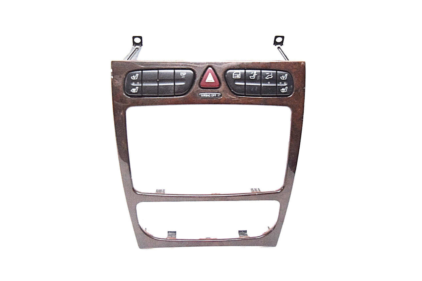 02 03 04 05 MERCEDES C230 C320  CLIMATE CONTROL RADIO  BEZEL WOODGRAIN
