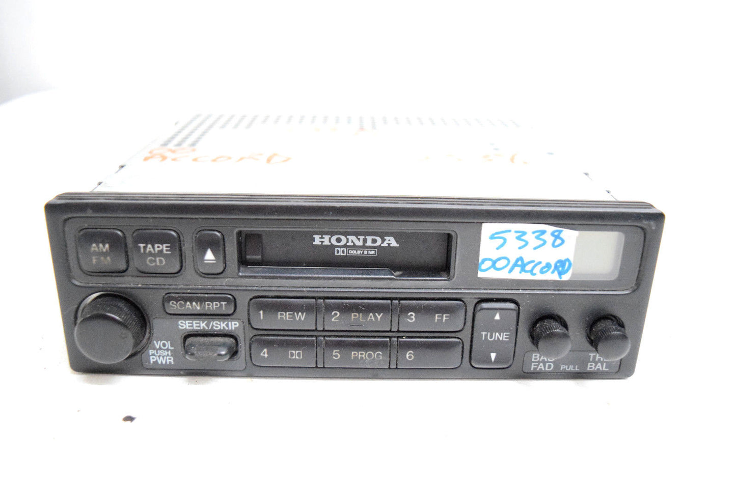 98 99 00 01 02 03 04 05 06 HONDA ACCORD CASSETTE PLAYER OEM