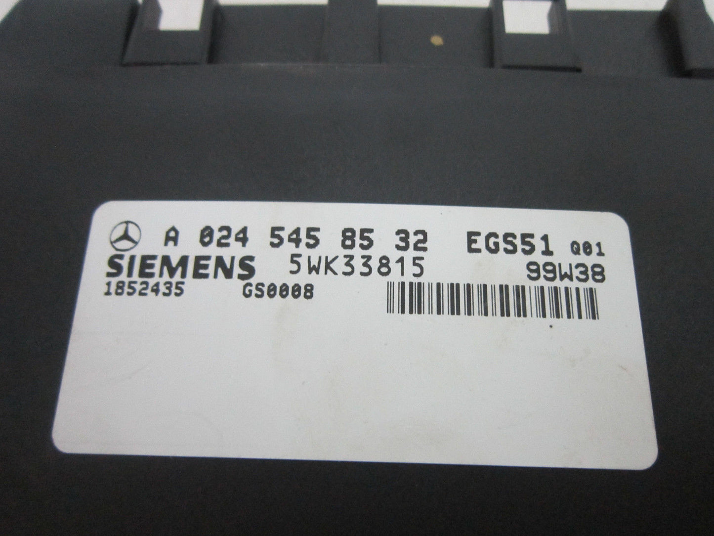 00 01 02 03 MERCEDES CLK430  CLK320 TRANSMISSON COMPUTER TCU A0245458532