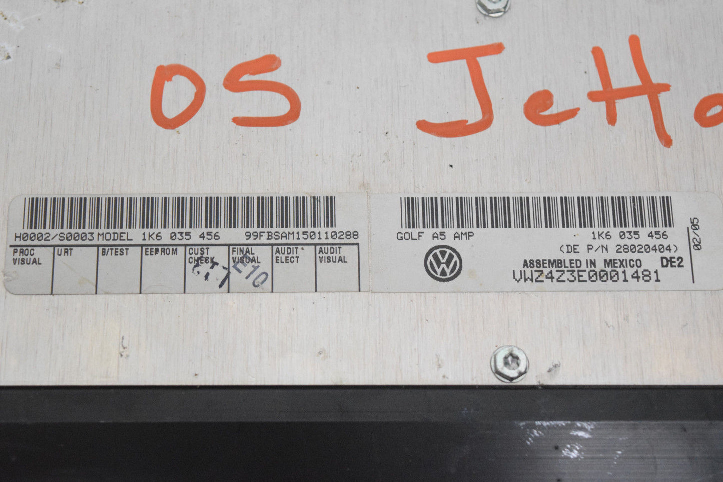 05 06 07 VW GOLF JETTA AUDIO AMP AMPLIFIER OEM