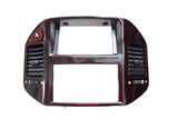 01 02 03 04 05 06 MITSUBISHI MONTERO RADIO CLIMATE CONTROL DASH BEZEL WOODGRAIN