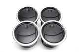 04 05 06 07 08 FORD F150 DASH VENT VENTS SET OF 4 CHROME AND BLACK