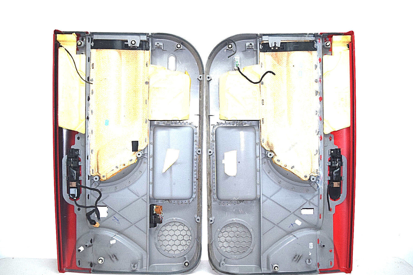 99 00 01 02 03 04 05 06 07 08 09 VW BEETLE DOOR PANEL LEFT RIGHT SET RED GRAY