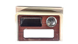 03 04 05 06 CADILLAC ESCALADE DASH CLOCK RADIO BEZEL WOOD GRAIN