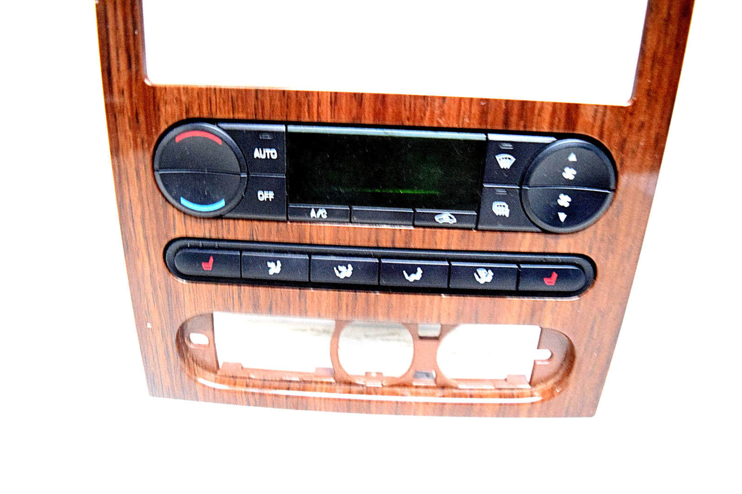 04 05 06 07 08 FORD F150 CLIMATE CONTROL RADIO DASH BEZEL WOODGRAIN