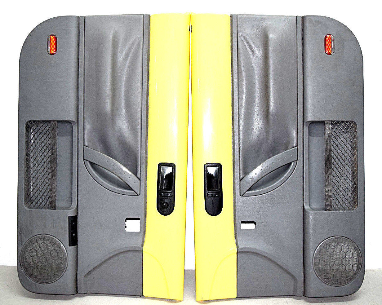 99 00 01 02 03 04 05 06 07 08 09 VW BEETLE DOOR PANEL PANELS  SET YELLOW GRAY