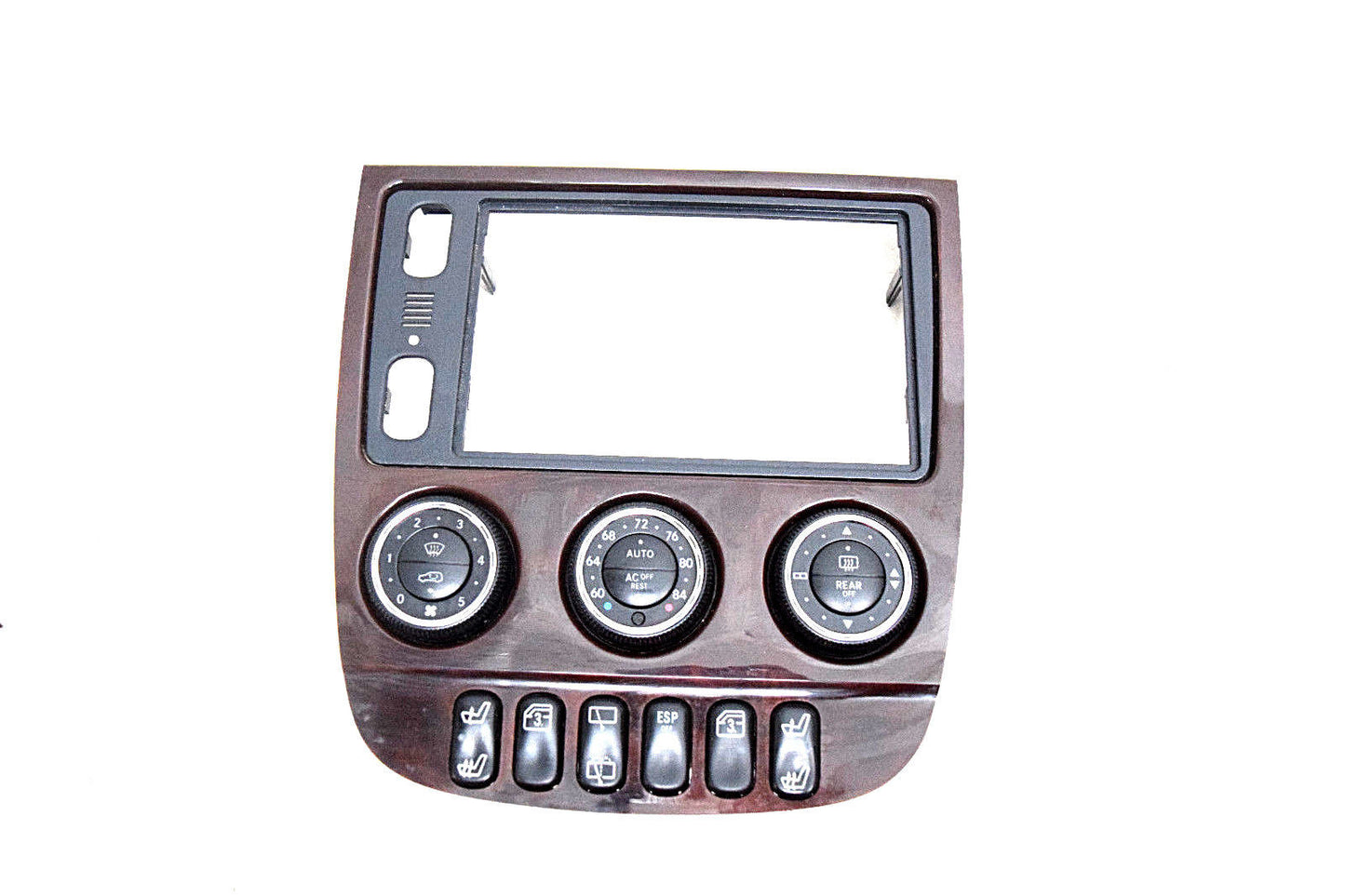 02 03 04 05 MERCEDES ML500 ML350 ML320 ML55 WI63 CLIMATE CONTROL RADIO BEZEL