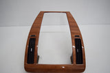 05 06 07 CADILLAC STS RADIO CLIMATE CONTROL DASH BEZEL LIGHT WOOD GRAIN OEM