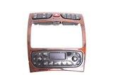 02 03 04 05 MERCEDES C230 DASH BEZEL CLIAMTE CONTROL DUEL DUAL WOOD GRAIN