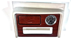 03 04 05 06 CADILLAC ESCALADE DASH CLOCK RADIO BEZEL WOOD GRAIN