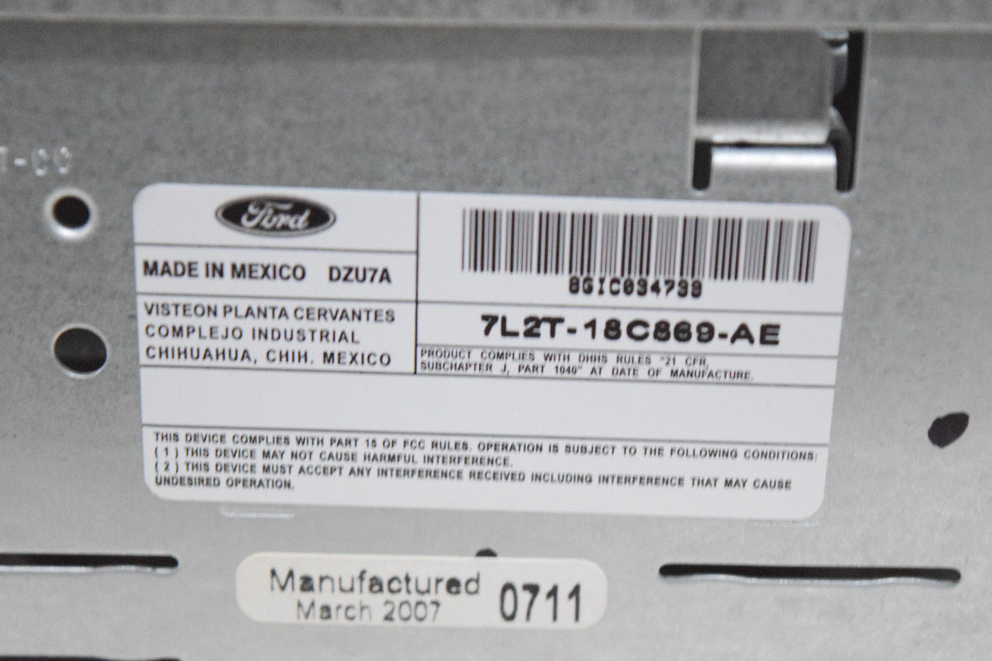 06 07 08 09 10 FORD MUSTANG EXPLORER F-150 F150 FUSION CD PLAYER RADIO MP3 OEM