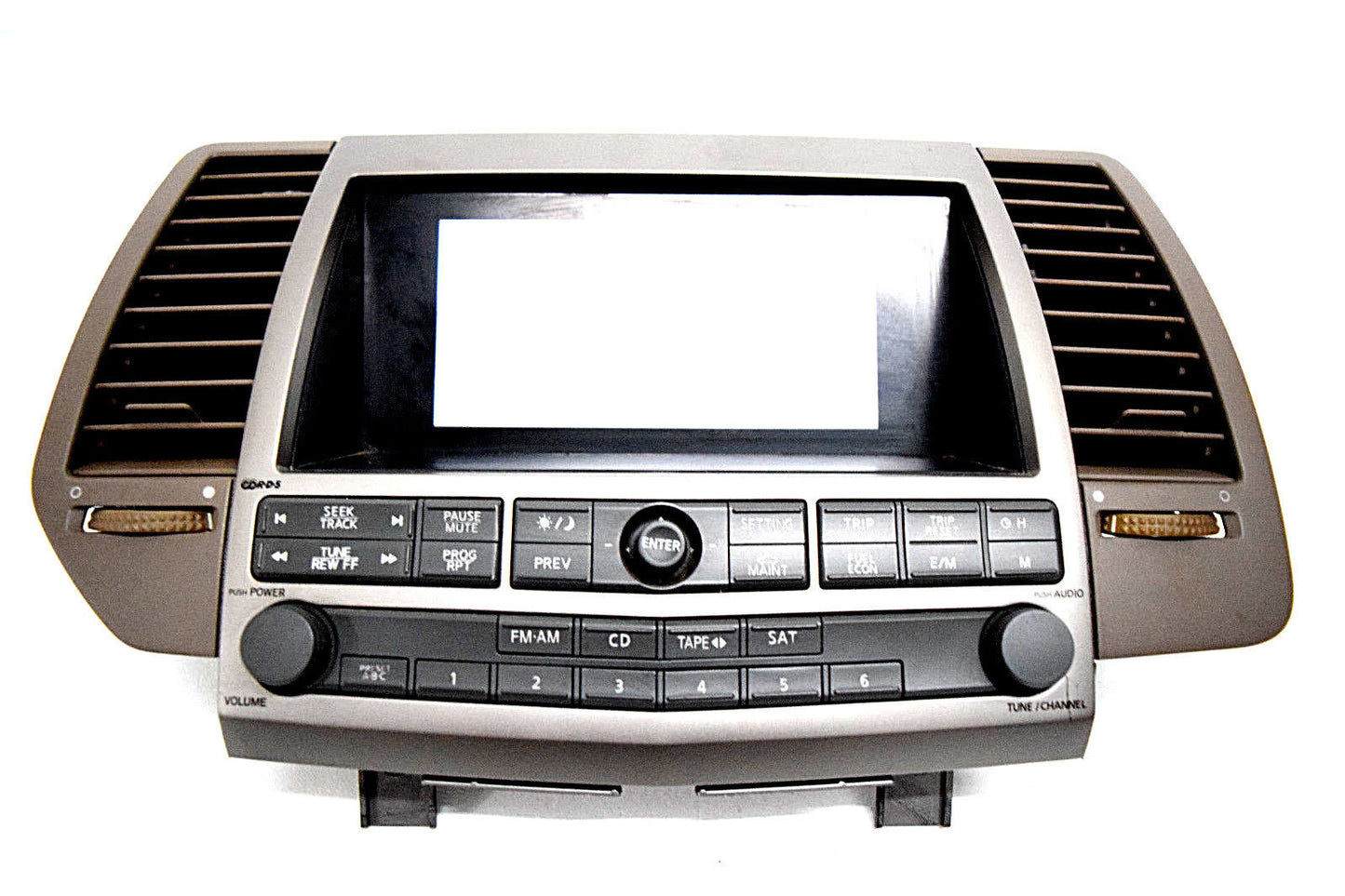 04 05 NISSAN MAXIMA  INFO SCREEN COVER RADIO CONTROL VENTS OEM