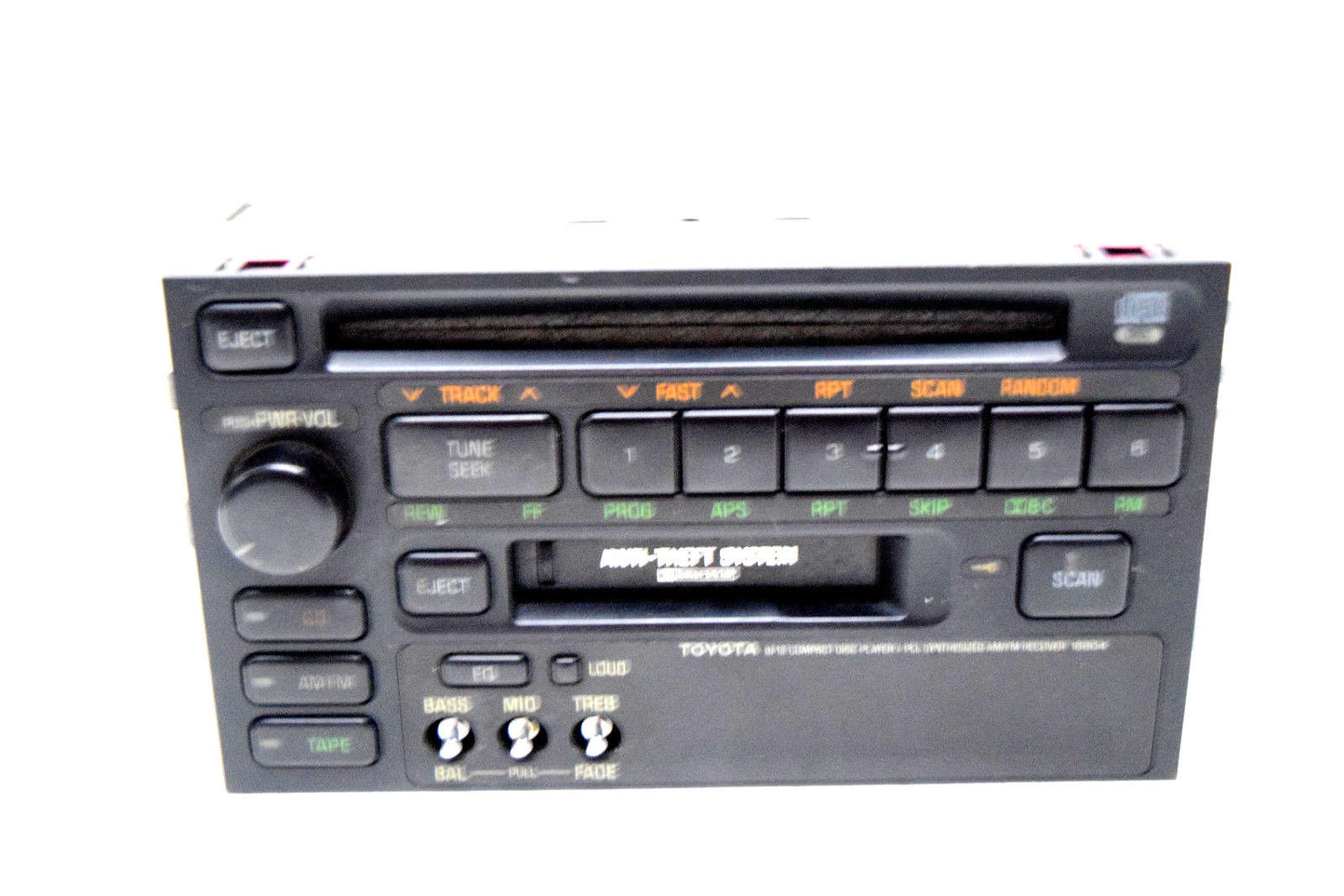 92 93 94 95 TOYOTA CAMRY RADIO CD PLAYER MISSING KNOBS