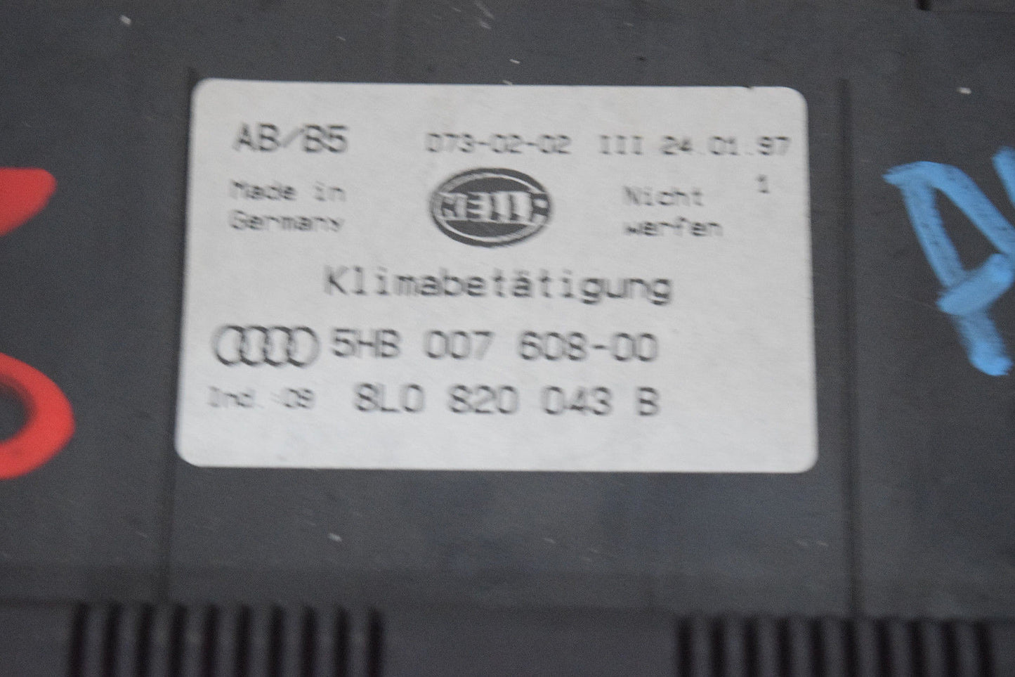 96 97 98 99 AUDI A4 DIGITAL CLIMATE CONTROL OEM