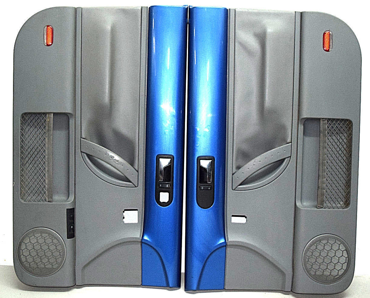 99 00 01 02 03 04 05 06 07 08 09 VW BEETLE DOOR PANEL PANELS  SET BLUE GRAY