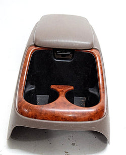 01 02 TOYOTA TUNDRA CENTER CONSOLE CUP HOLDER WOODGRAIN