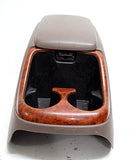 01 02 TOYOTA TUNDRA CENTER CONSOLE CUP HOLDER WOODGRAIN