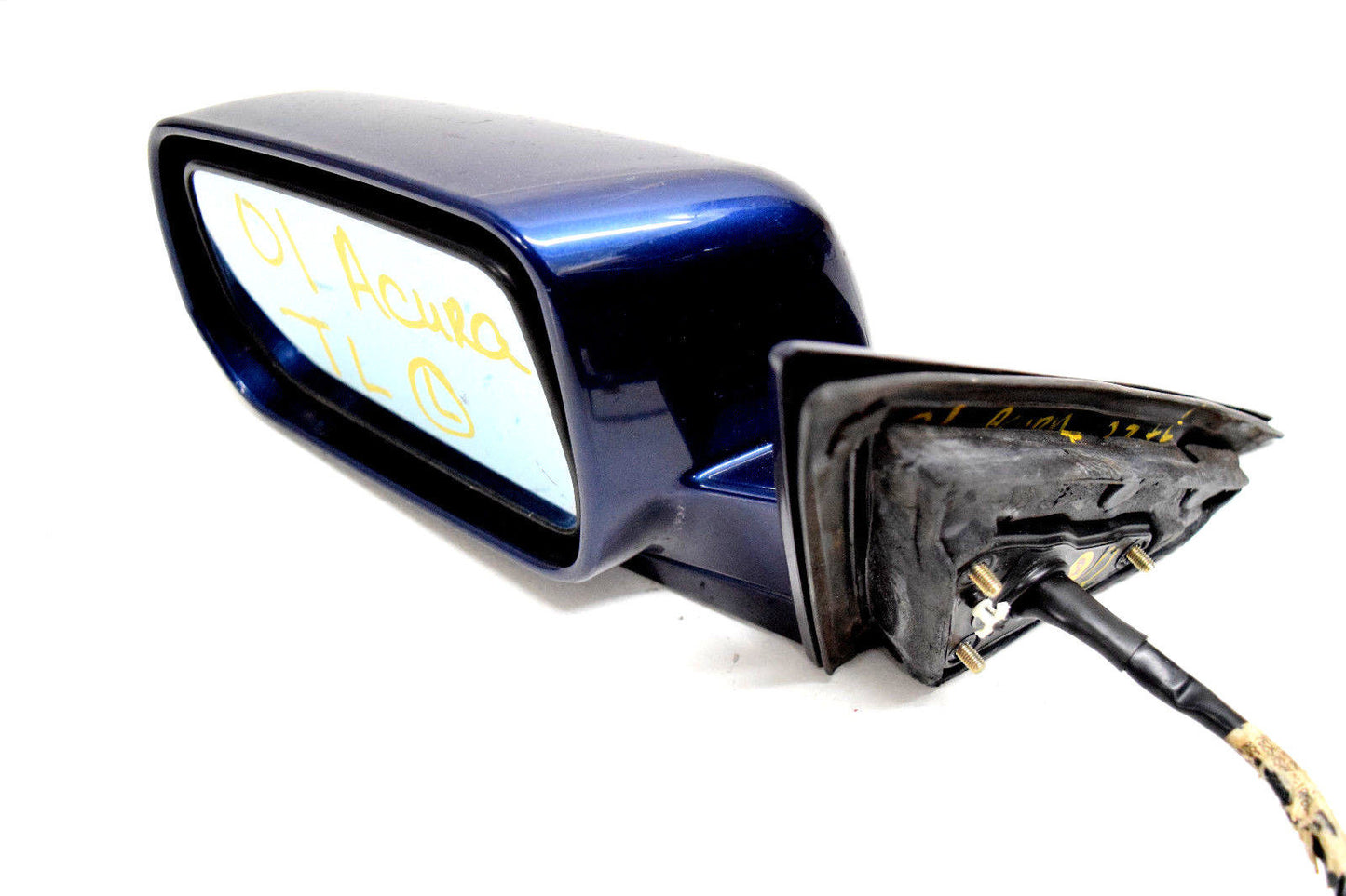 99 00 01 ACURA TL LEFT DRIVER SIDE VIEW MIRROR AQUA BLUE