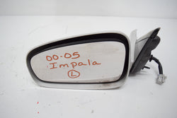 01 02 03 04 05 CHEVY IMPALA LEFT DRIVER SIDE VIEW MIRROR PEARL WHITE