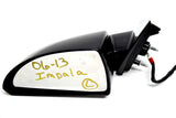 06 07 08 09 10 11 12 13 14 15 CHEVY IMPALA LEFT DRIVER SIDEVIEW MIRROR BLACK