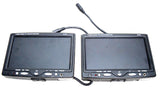 7 SEVEN INCH HEADREST MONITOR DISPLAY SCREEN SET OF 2