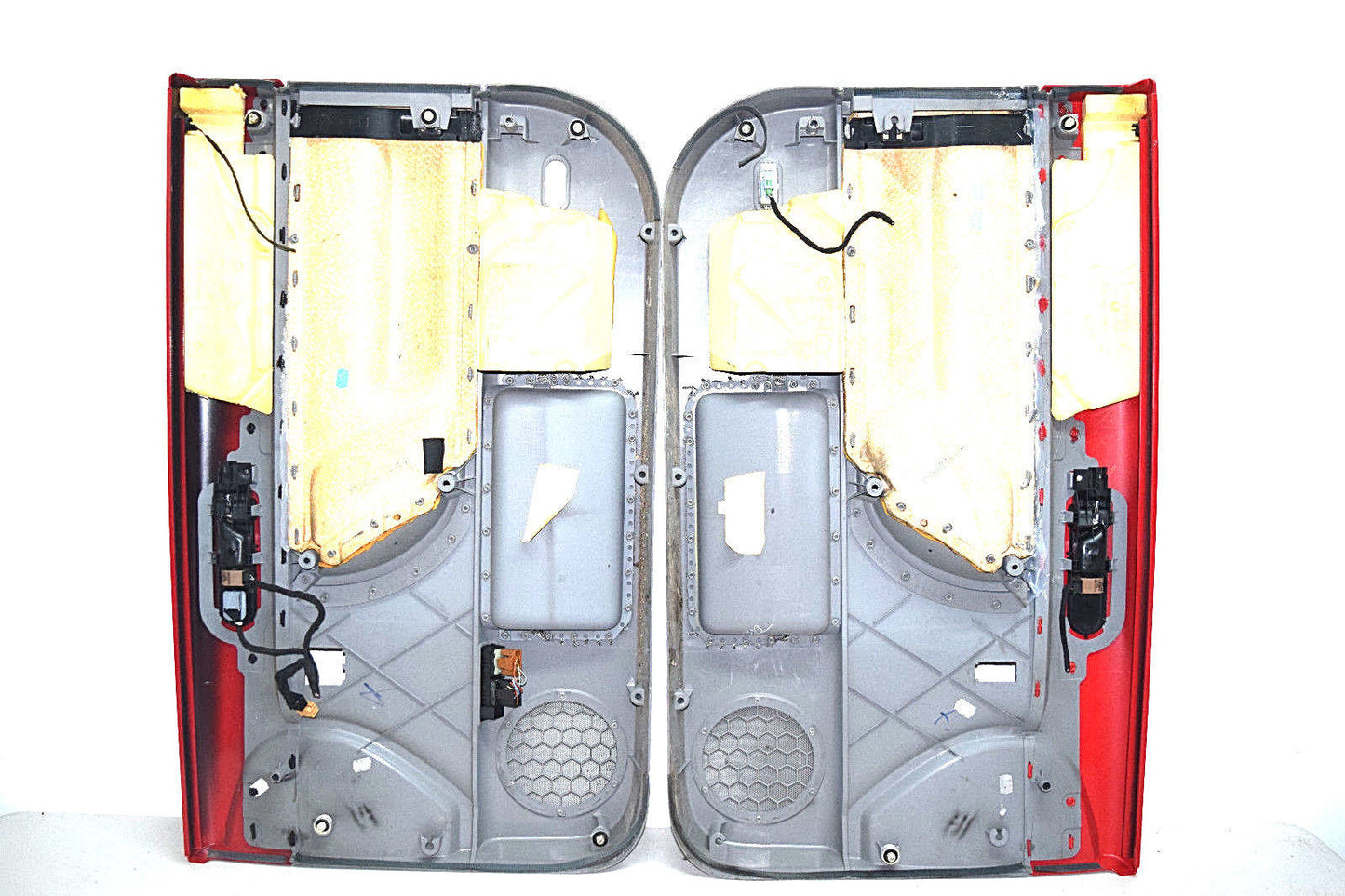 99 00 01 02 03 04 05 06 07 08 09 VW BEETLE DOOR PANEL LEFT RIGHT SET RED GRAY