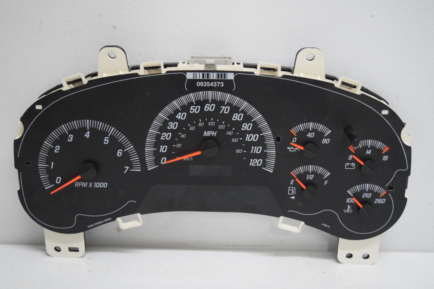 02 03 04 GMC ENVOY SPEEDOMETER INSTRUMENT CLUSTER NO COVER