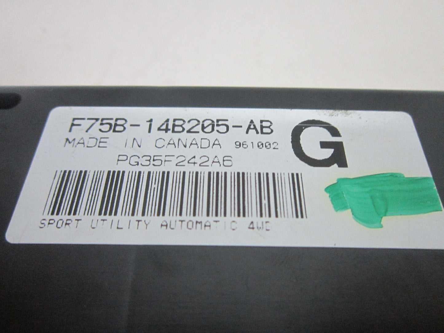 97 FORD EXPEDITION 4X4 GEM MODULE F75B14B205AB