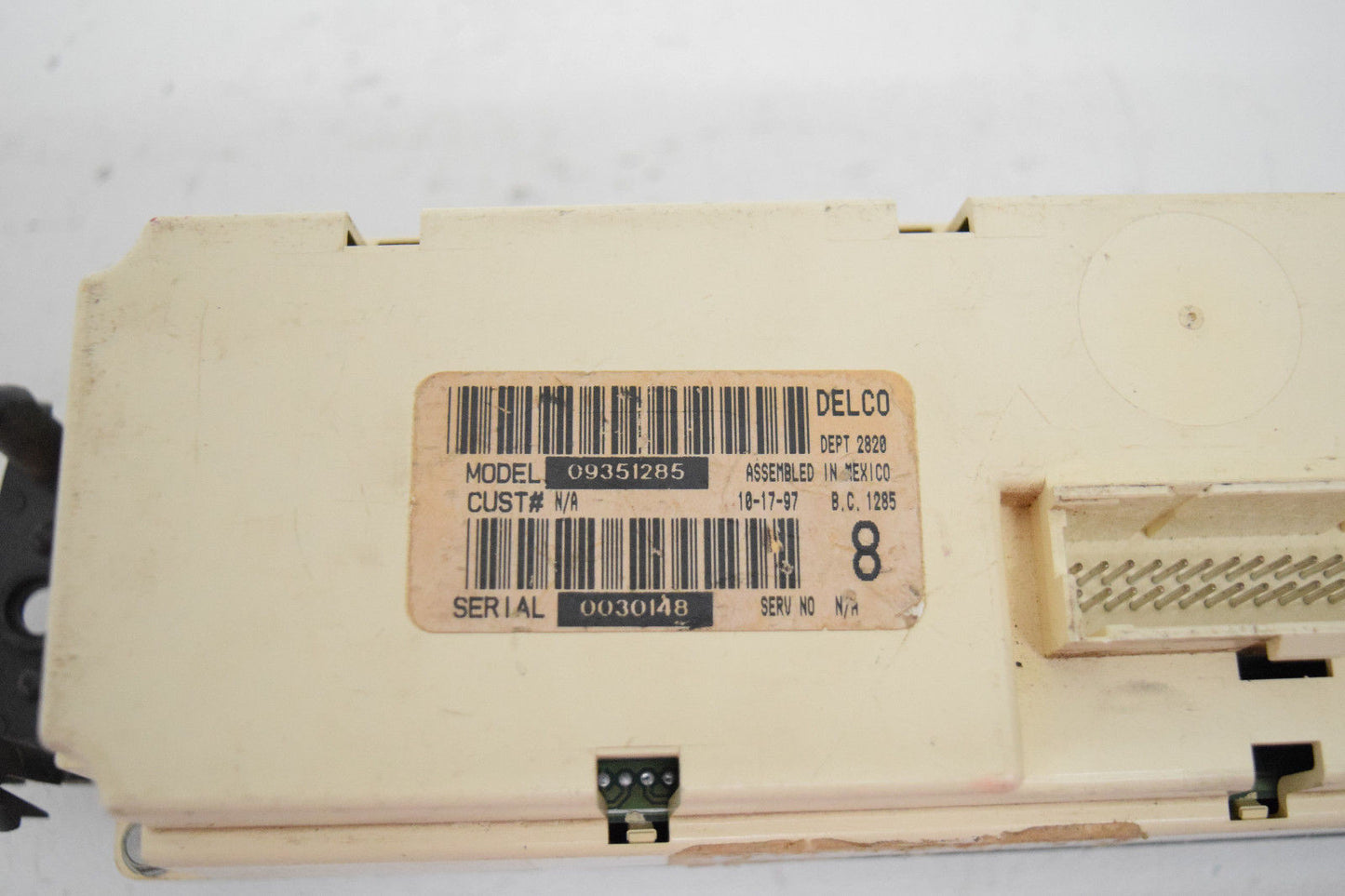98 99 00 01 02 CHEVY BLAZER CLIMATE CONTROL REAR DEFROST