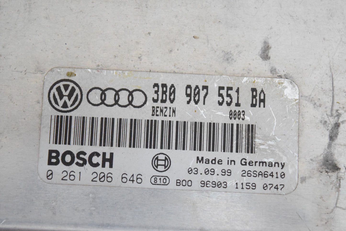 98 99 00 01 02 AUDI A6 PASSAT ECU ECM ENGINE COMPUTER 3B0907551BA OEM