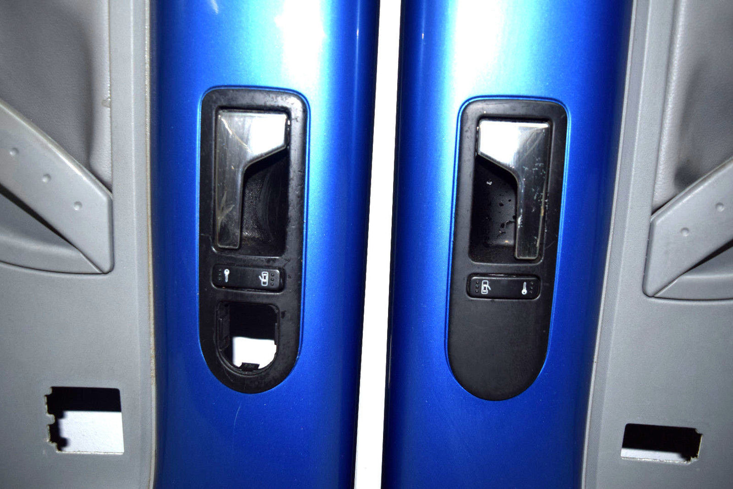 99 00 01 02 03 04 05 06 07 08 09 VW BEETLE DOOR PANEL PANELS  SET BLUE GRAY