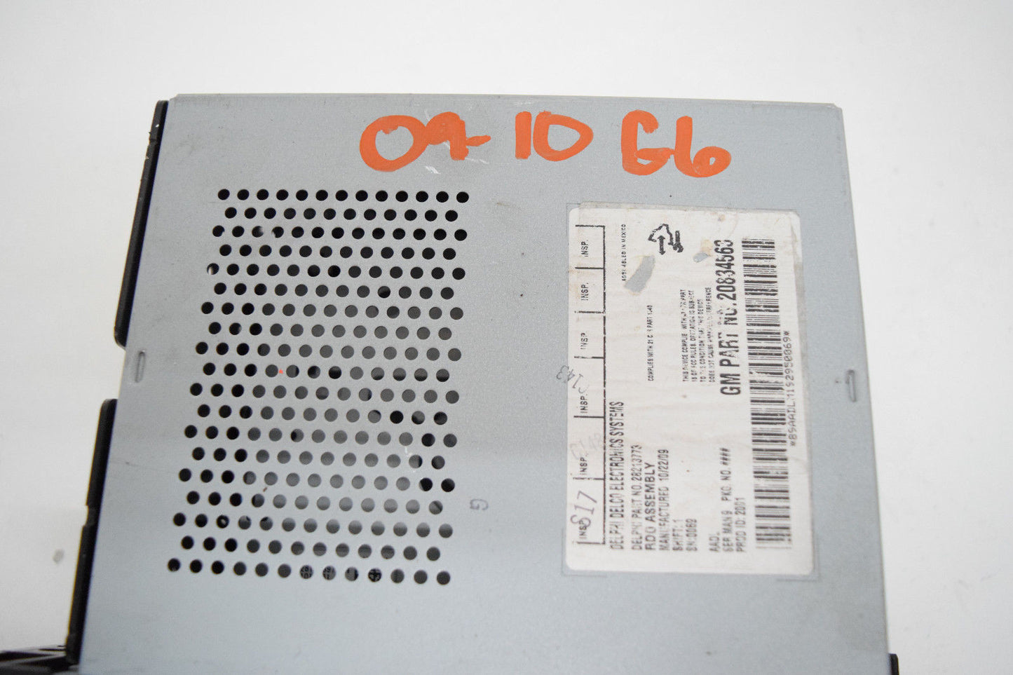 09 10 PONTIAC G6 RADIO CD PLAYER MP3 AUX INPUT OEM