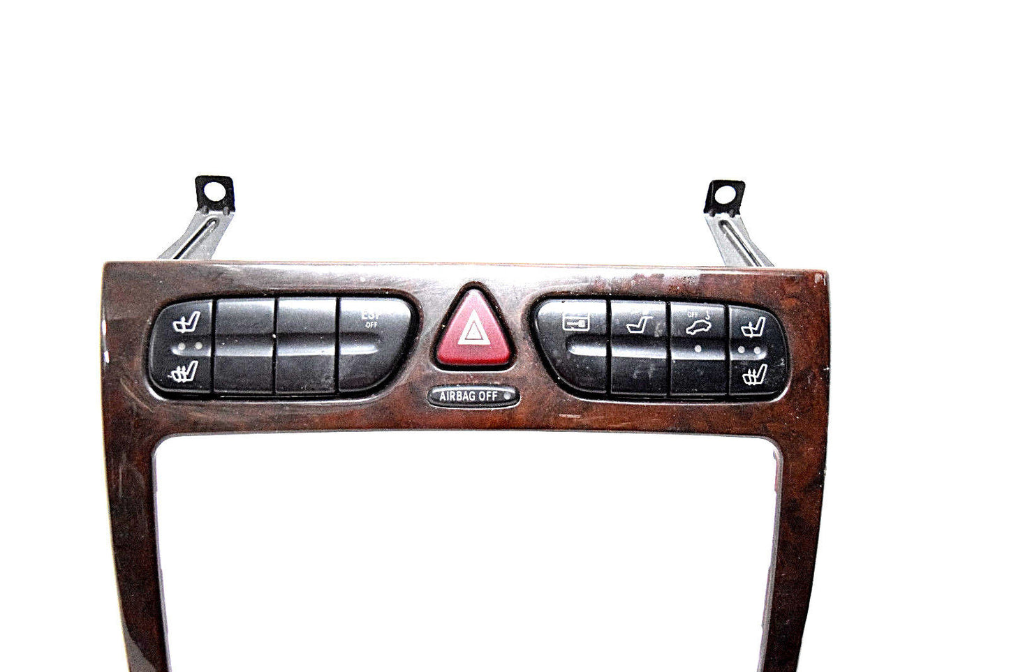02 03 04 05 MERCEDES C230 C320  CLIMATE CONTROL RADIO  BEZEL WOODGRAIN