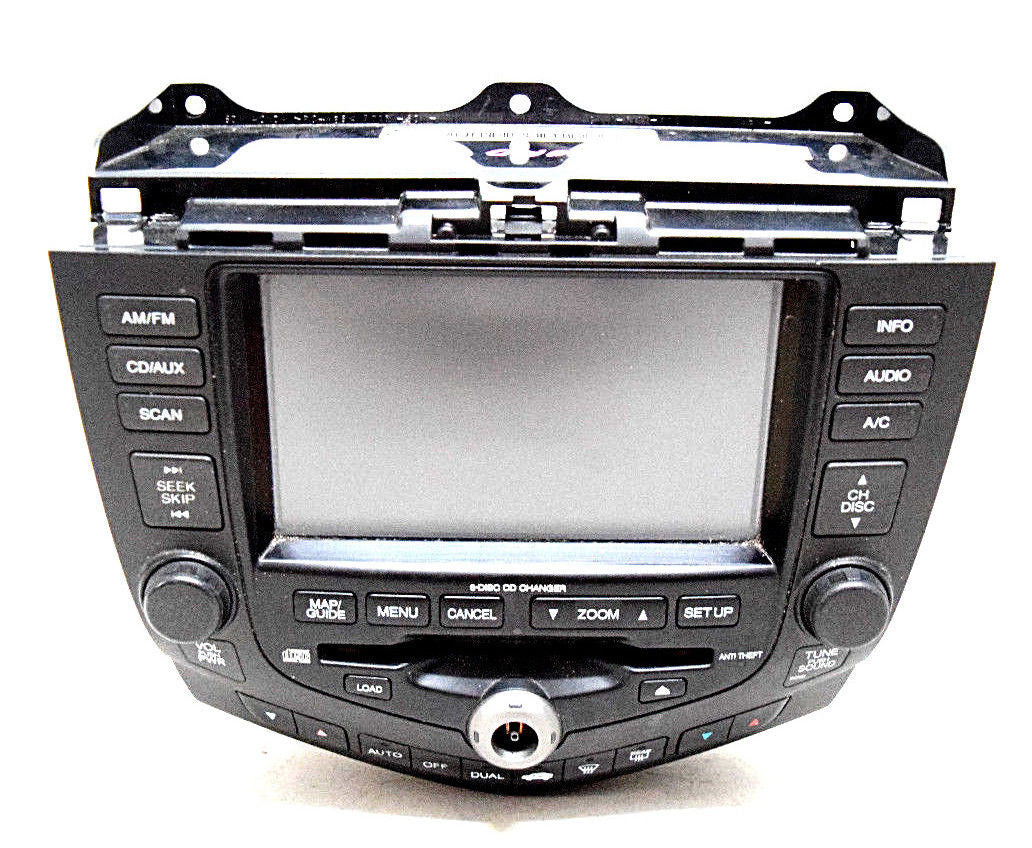 04 05 06 07 HONDA ACCORD NAVIGATION CD PLAYER RADIO MISSING CENTER KNOB