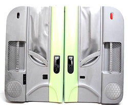 99 00 01 02 03 04 05 06 07 08 09 VW BEETLE DOOR PANEL SET LIME GREEN GREY