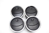 04 05 06 07 08 FORD F150 DASH VENT VENTS SET OF 4 CHROME AND BLACK